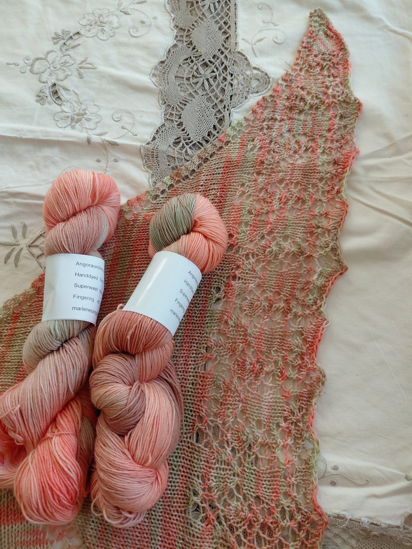 Desert Bloom colorway Hand-Dyed Fingering Weight Yarn - 75% Superwash Merino 25% Nylon