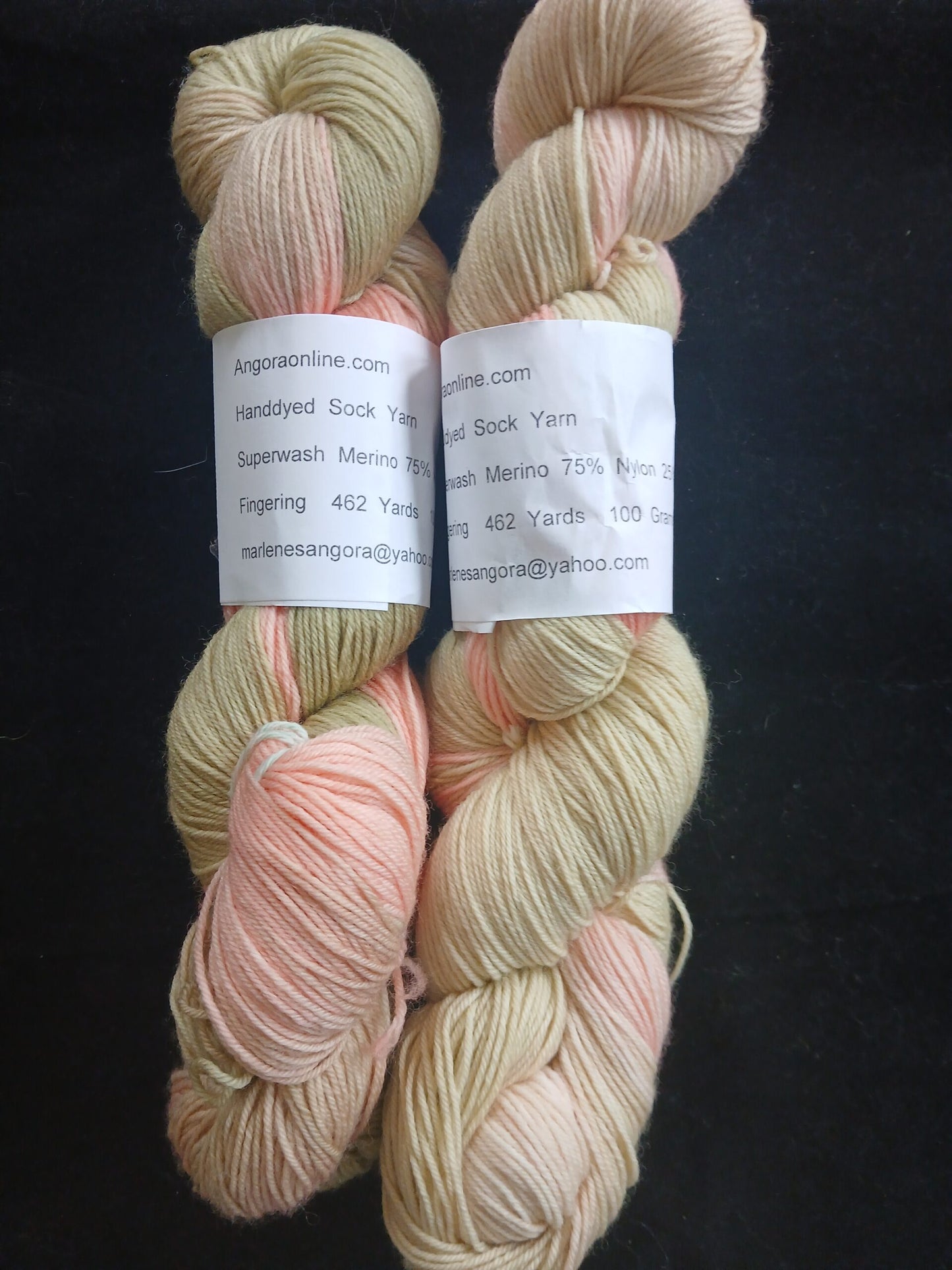 Hand dyed Yarn, Olive green Sock/ Fingering Yarn image 2