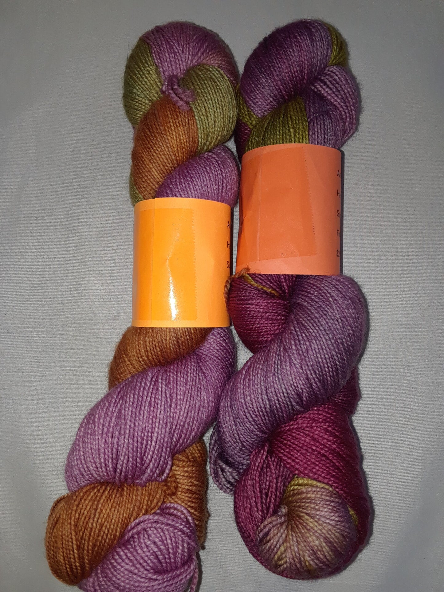 Hand dyed Super Wash 80% Merino & 20% Nylon Yarn, 400 Yd image 1