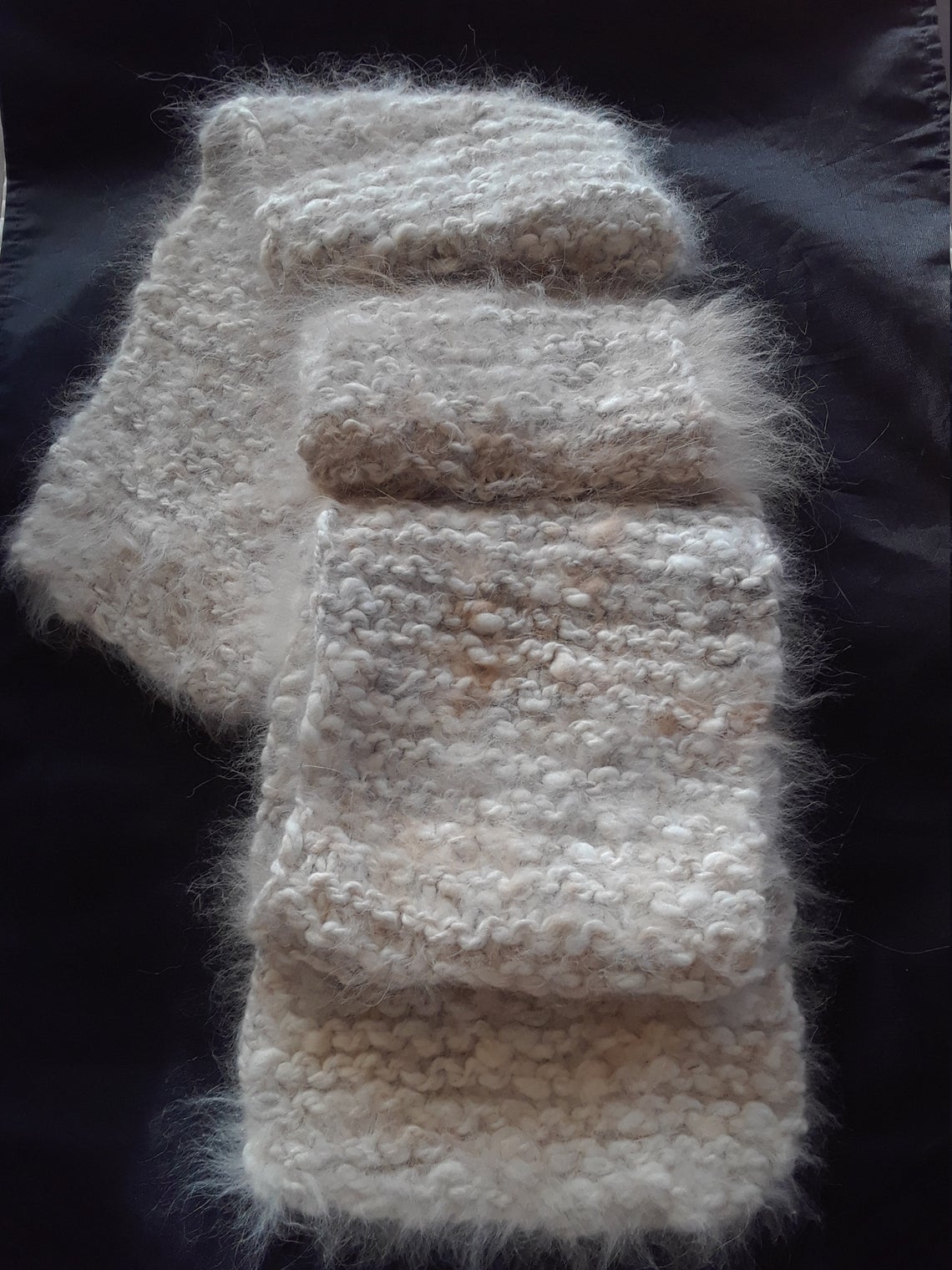 Angora Rabbit Scarf in Natural color Free Shipping in USA image 3