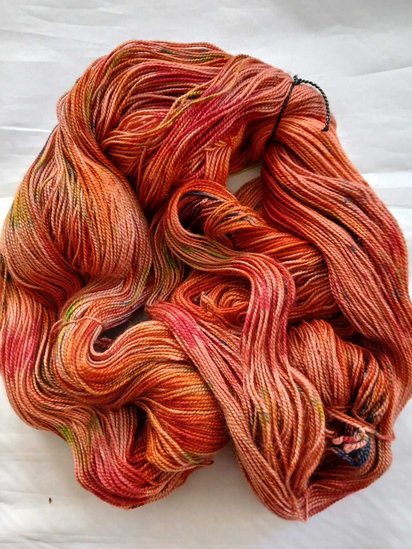 Autumn Leaves, Hand dyed Super Wash Merino Silk Yarn image 1
