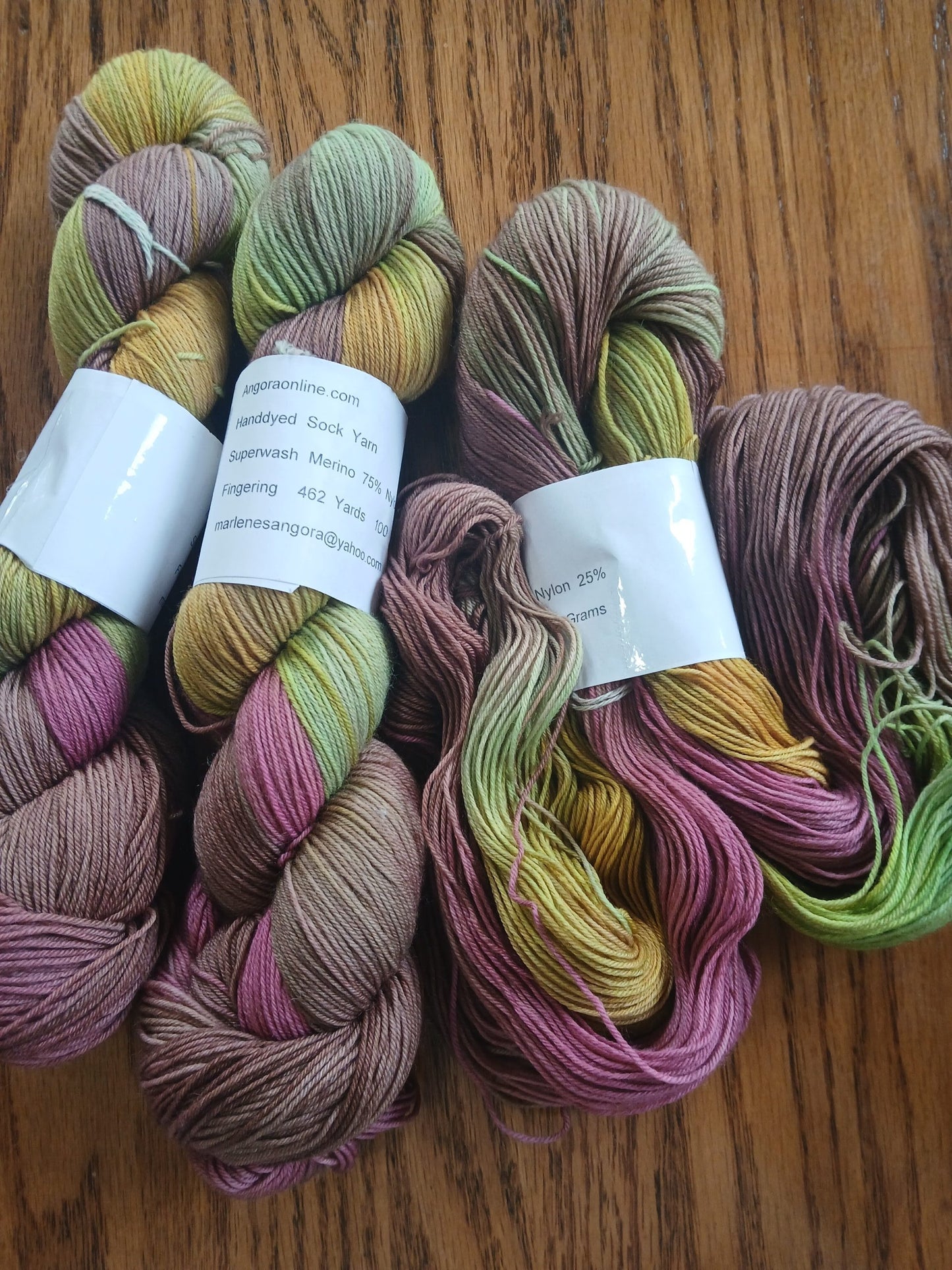 Spring Kisses - Fingering Weight Yarn, Superwash Merino Wool, Indie Dyed Yarn, Hand Dyed, Pullover yarn image 3