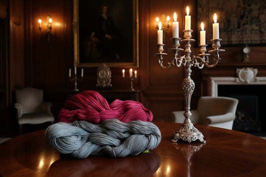 Hand Dyed SW 80% Merino/ 20% Silk, Shawl length 600 yd 150g image 1
