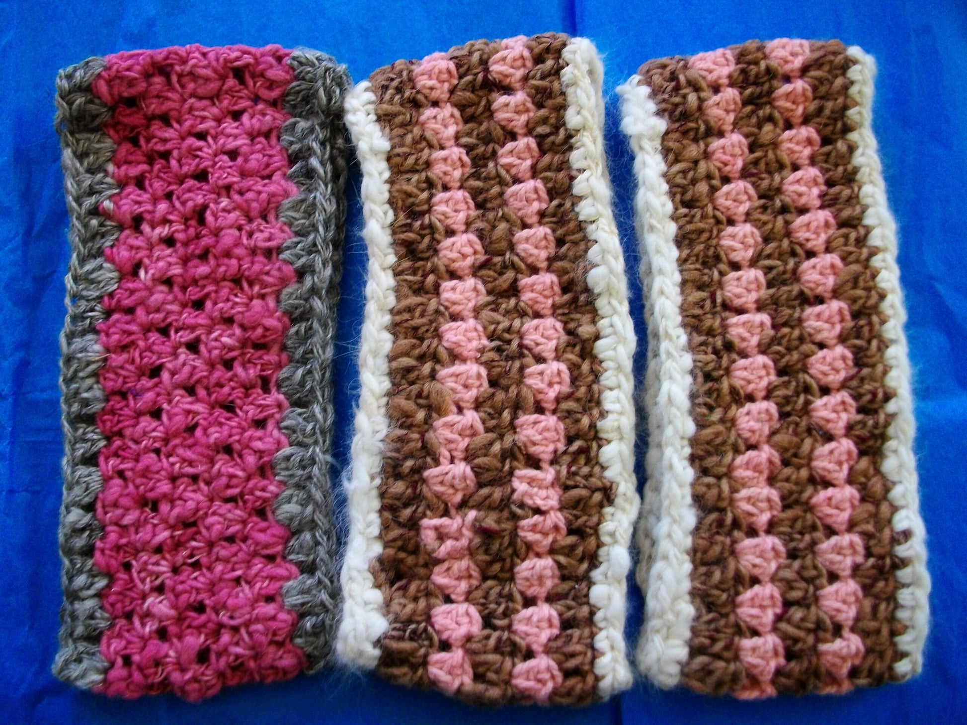 Crochet Angora and Wool Ear Warmers image 1