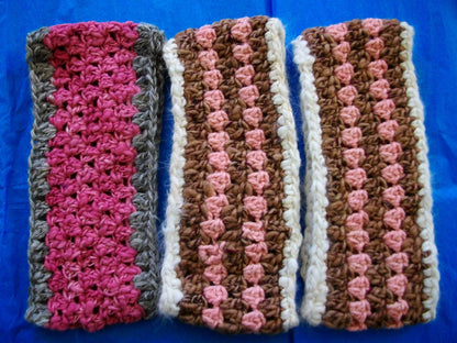 Crochet Angora and Wool Ear Warmers image 1