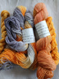 Hand Dyed Sock Yarn Set, variegated color, Superwash Merino Nylon Fingering Weight 100g & 20g mini image 0