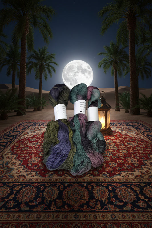 Hand dyed Variegated Sock Fingering Weight Yarn image 1
