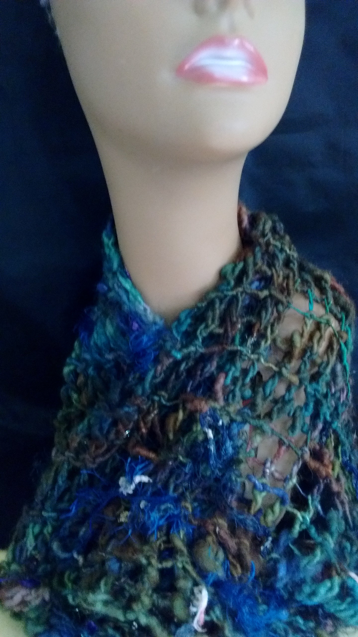 Angora & Merino Cowl Infinity Scarf Wearable Art image 2