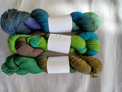 Hand dyed Yarn Dragons Lair Yarn Sock/ Fingering Yarn image 2