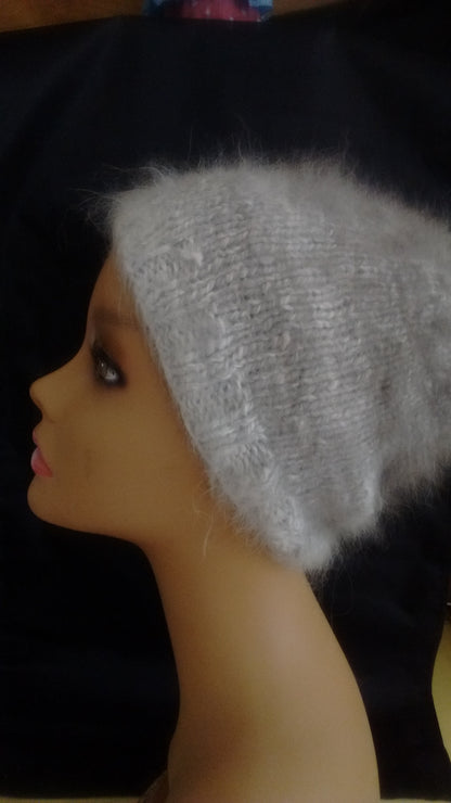Angora Hat Knitted 100% angora rabbit hat image 5
