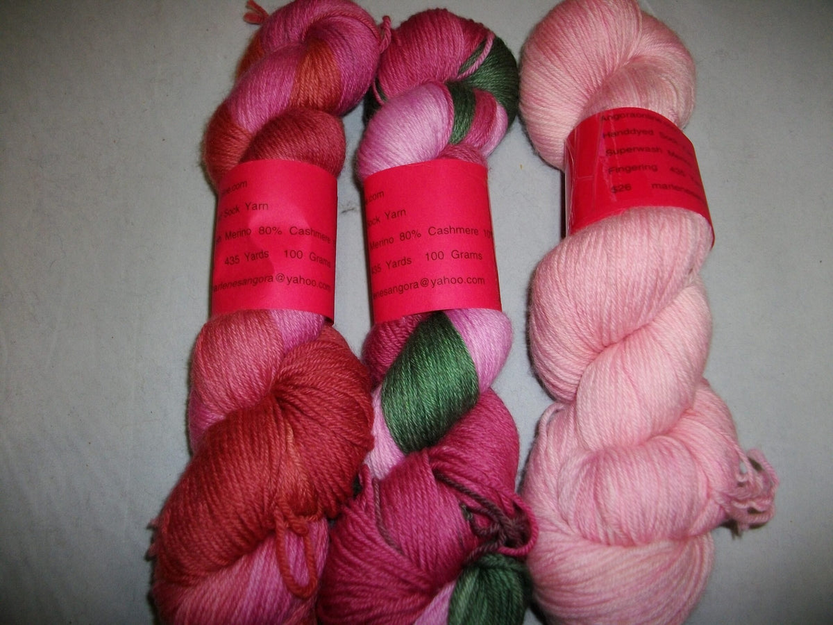 Hand Dyed MCN, Fingering Sock Yarn, Superwash, Hand dyed Merino Cashmere, Indie Dyer image 1