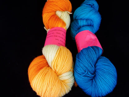 Hand dyed MCN Yarn, SW Merino Cashmere Nylon Yarn, Fingering image 2