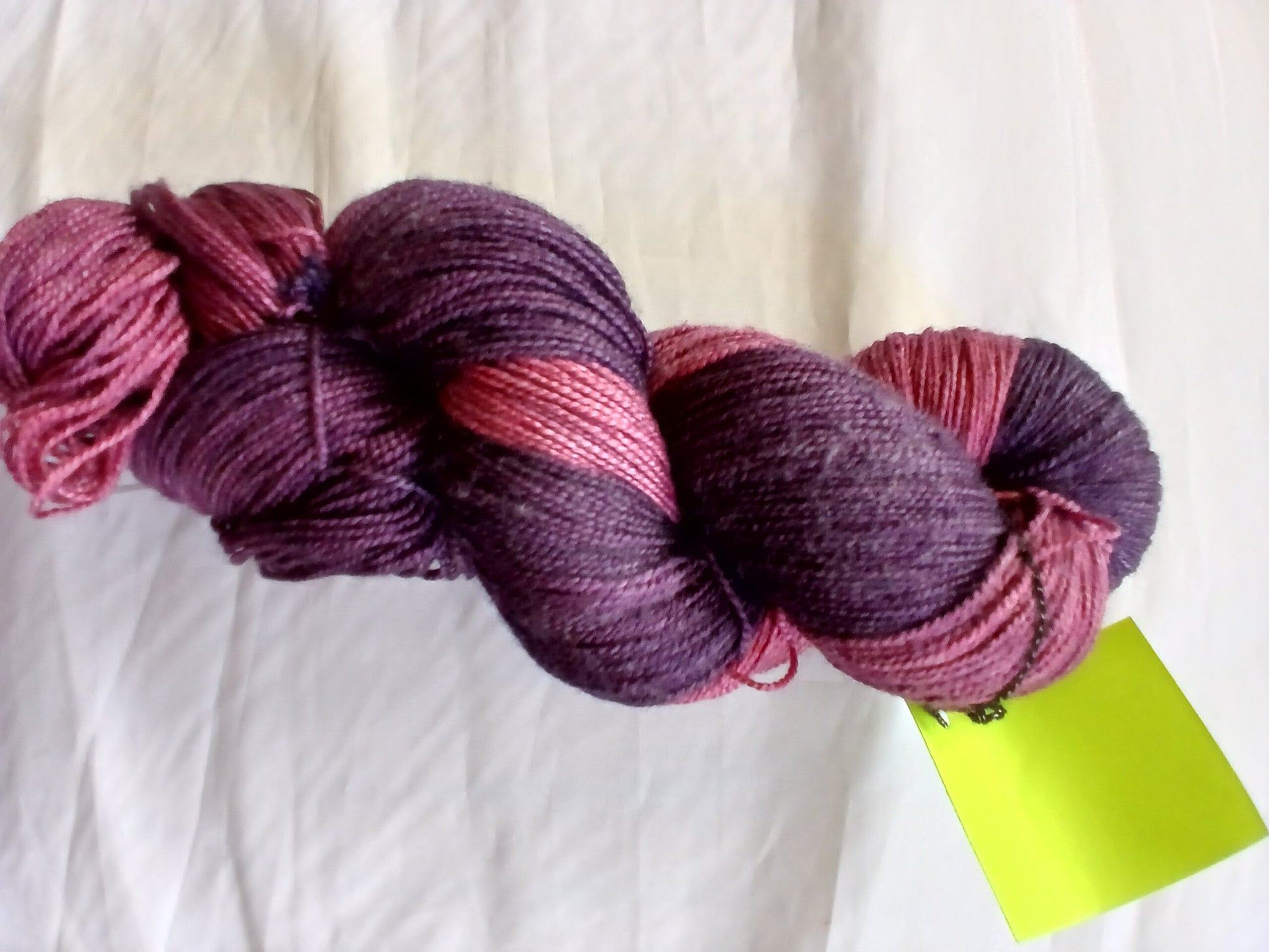 Hand dyed SW 80% Merino/ 20% Silk Yarn, 600 yd 150g image 1