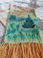Hand Painted Merino Scarf - The Perfect Christmas Tree