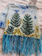 Hand Painted Merino Scarf - The Balsam Christmas Tree Farm