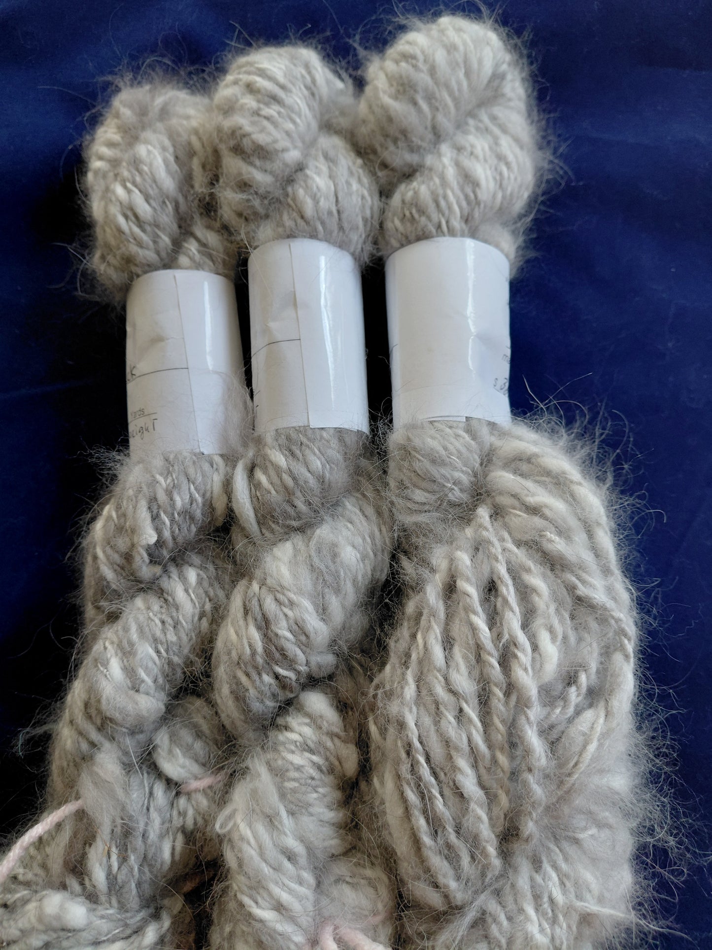 Handspun 100% Angora Yarn - Bulky Weight, Natural Black, 100 Yd
