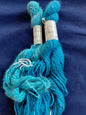 Handspun Hand-Dyed Teal Angora Yarn · DK Weight · 2-Ply