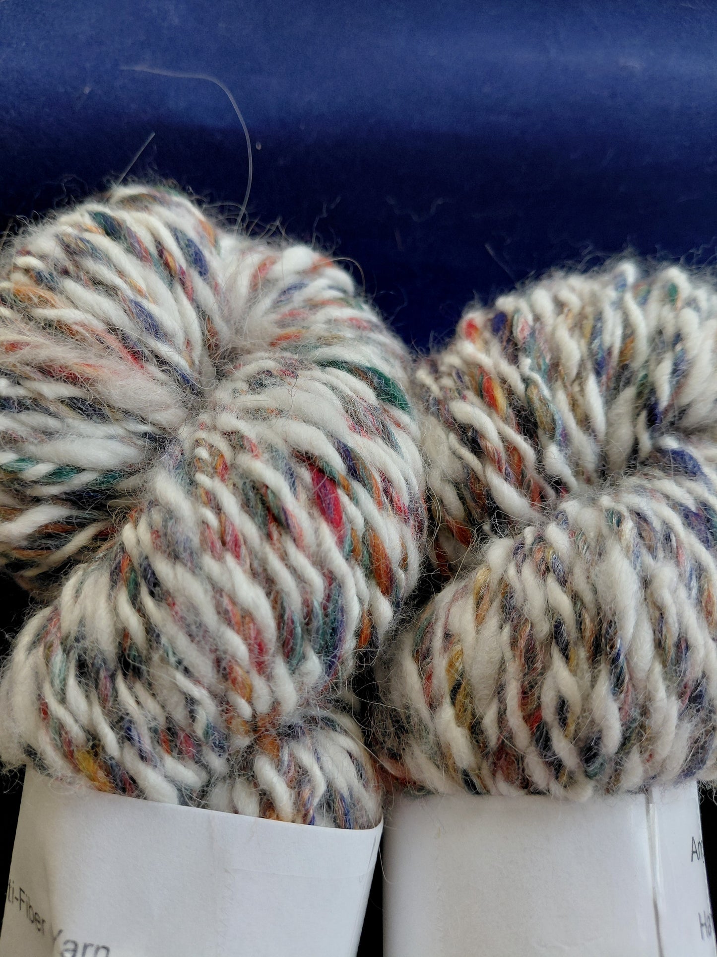 Handspun Hand dyed Angora & Merino/ Silk  Yarn worsted