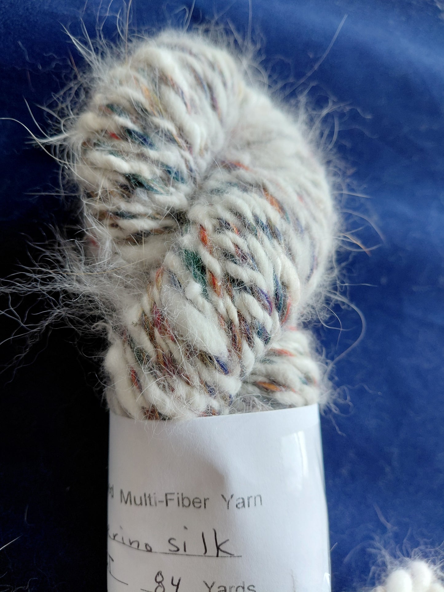Handspun Angora Merino Silk Yarn – Bulky Fall Tones