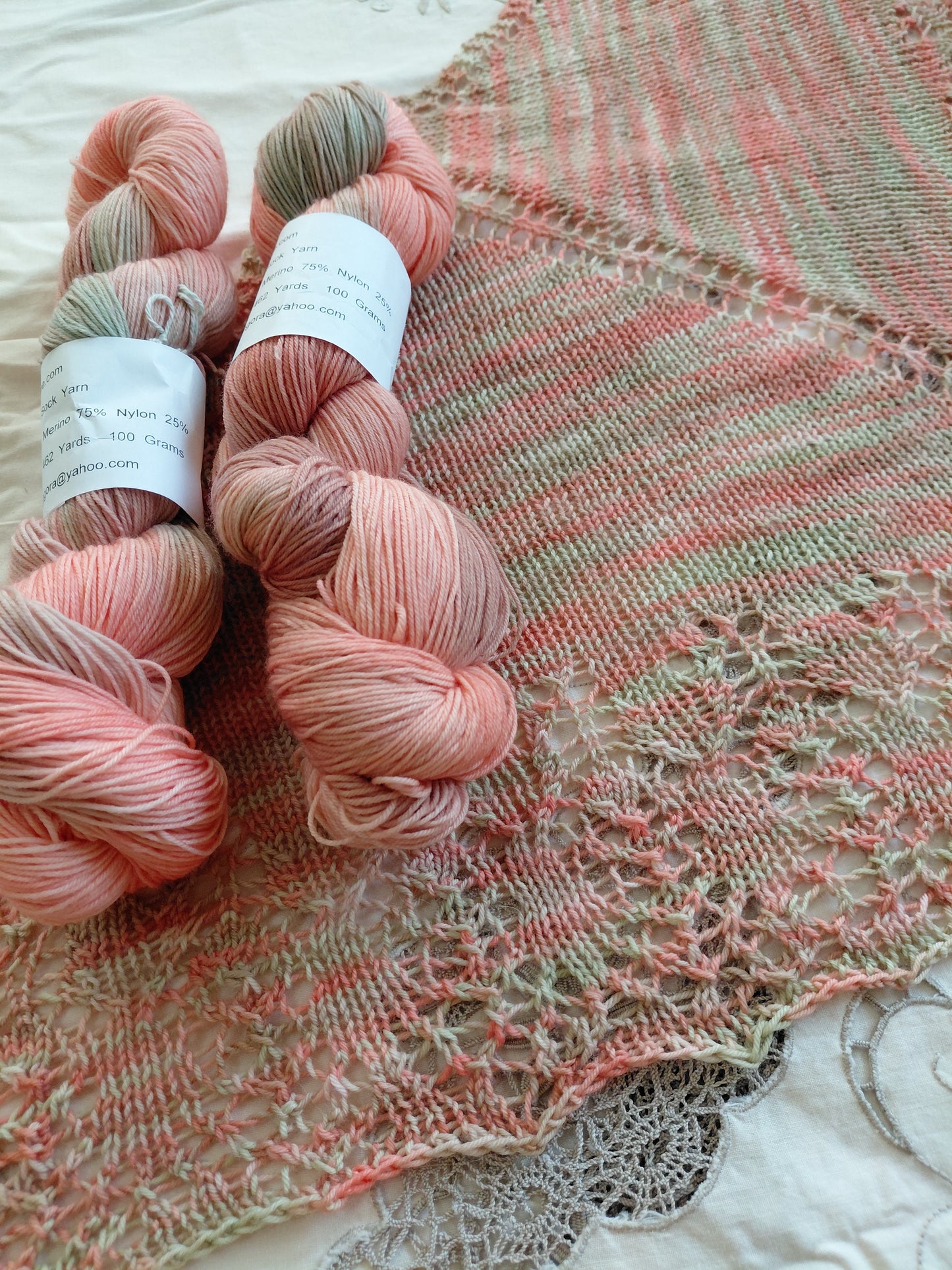 Desert Bloom colorway Hand-Dyed Fingering Weight Yarn - 75% Superwash Merino 25% Nylon