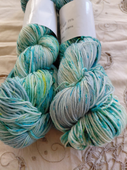 Spring Meadows Hand Dyed Speckled SW  75/25 Merino Nylon Yarn