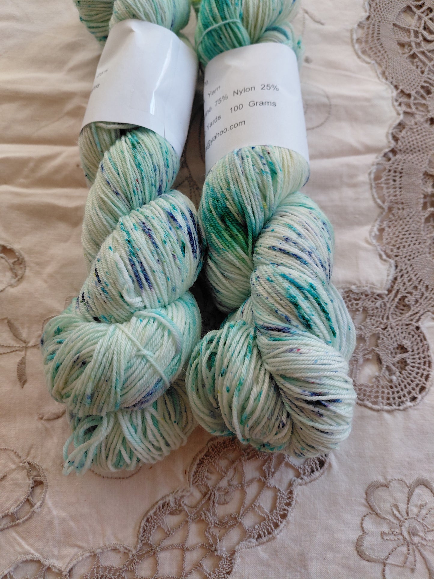 Spring Meadows Hand Dyed Speckled SW  75/25 Merino Nylon Yarn