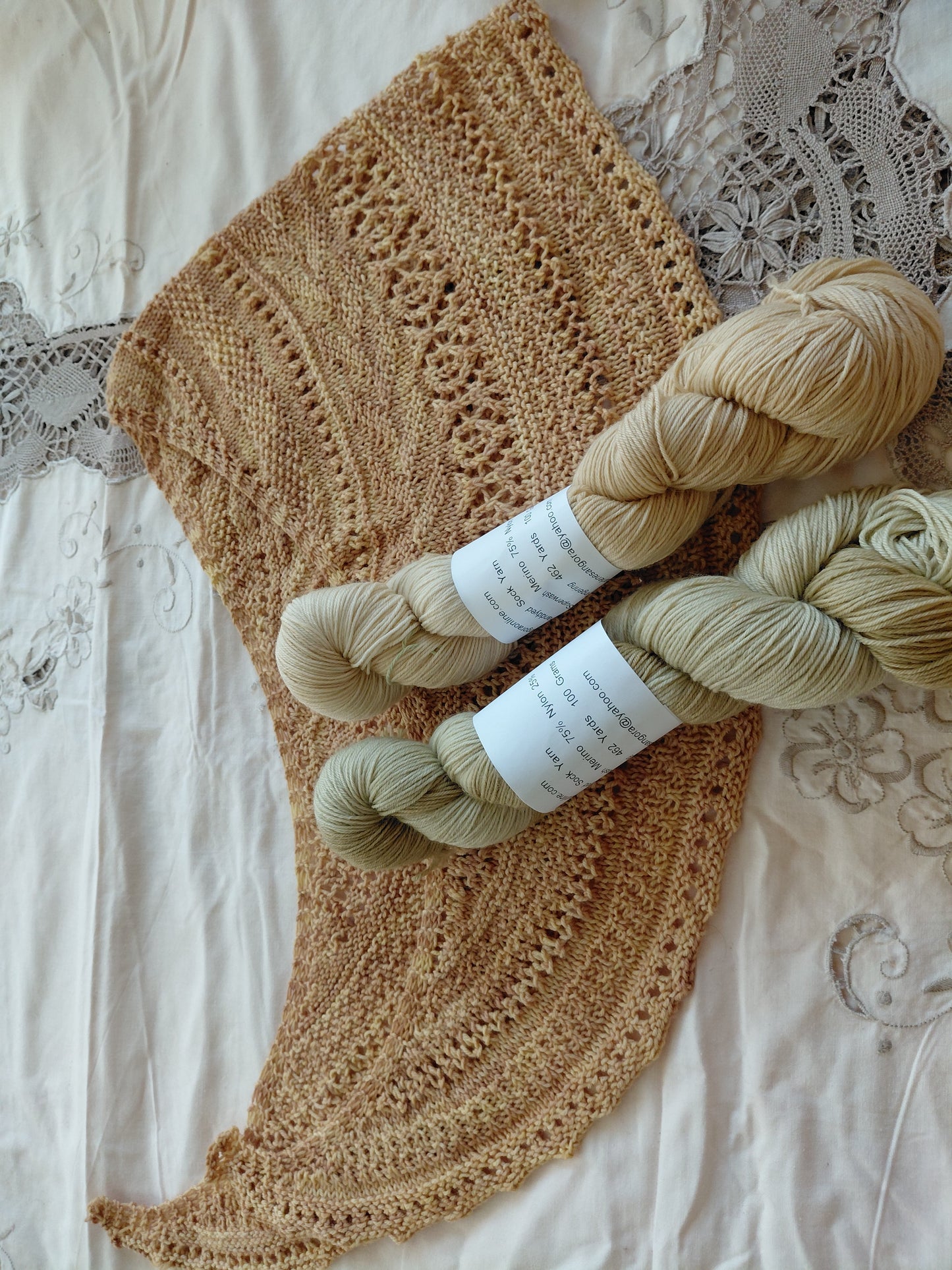 Hand Dyed Merino Nylon Sock Yarn - Woodland Path Colorway, Fingering Weight