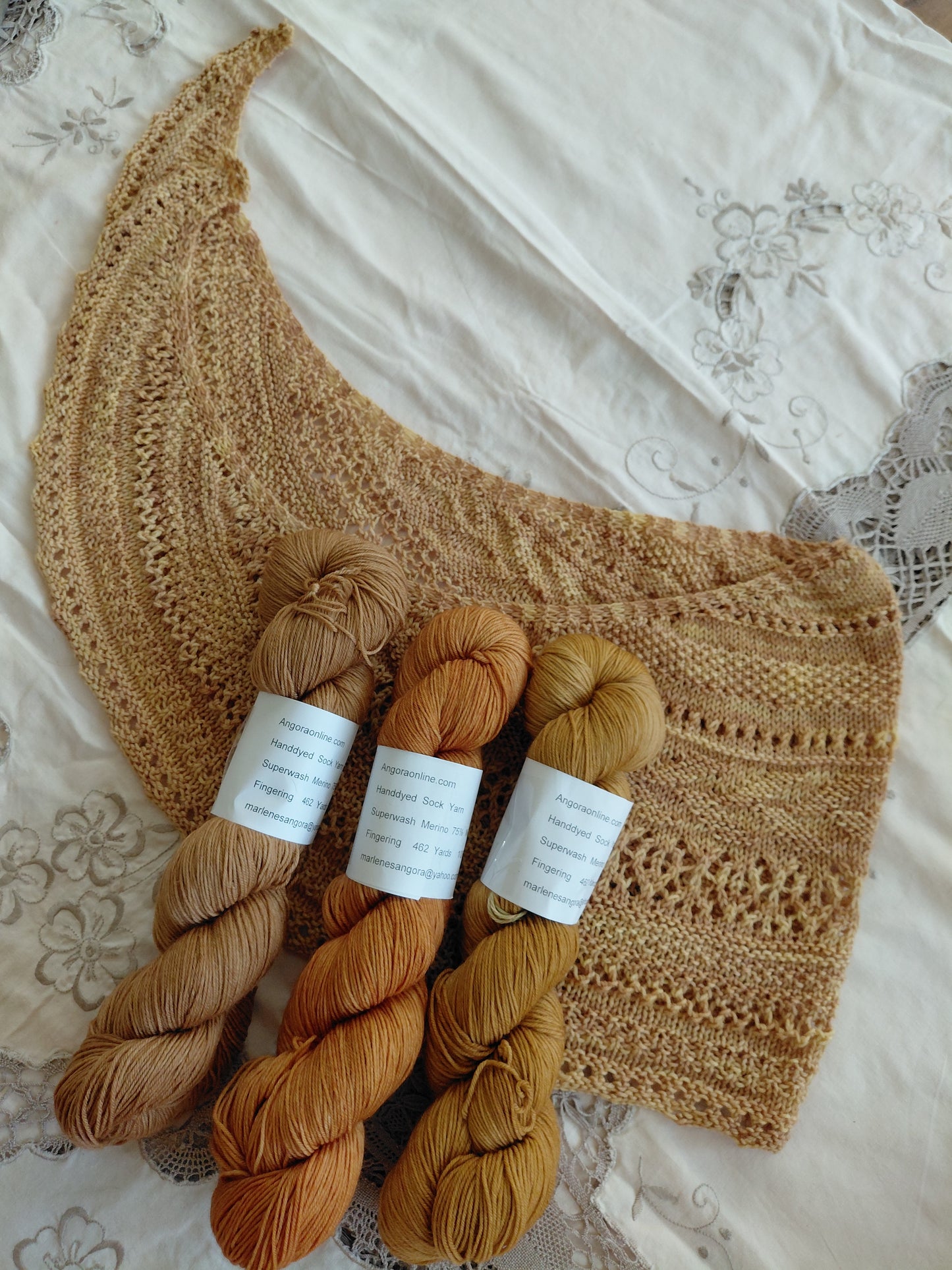 Hand Dyed Merino Nylon Sock Yarn - Woodland Path Colorway, Fingering Weight