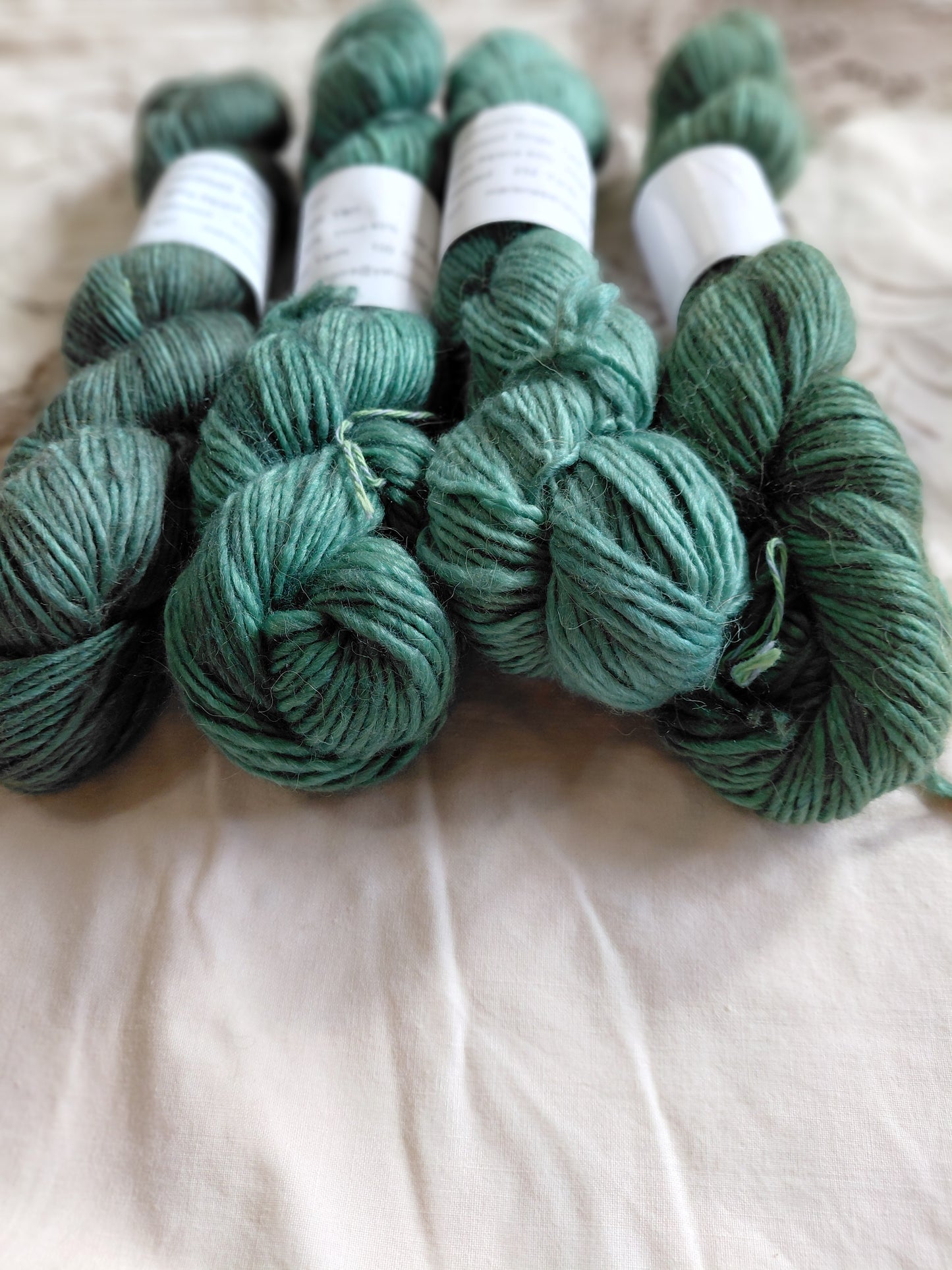 Hand-Dyed Baby Alpaca Wool Silk Yarn - Worsted Weight - 252 Yards