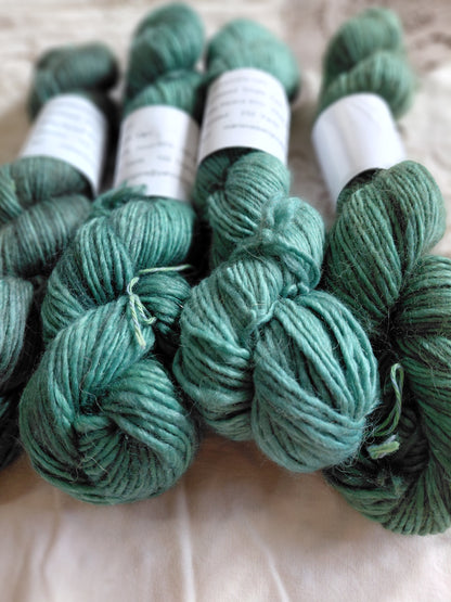 Hand-Dyed Baby Alpaca Wool Silk Yarn - Worsted Weight - 252 Yards