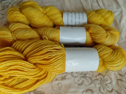 Hand-Dyed Baby Alpaca Wool Silk Yarn – Worsted Weight