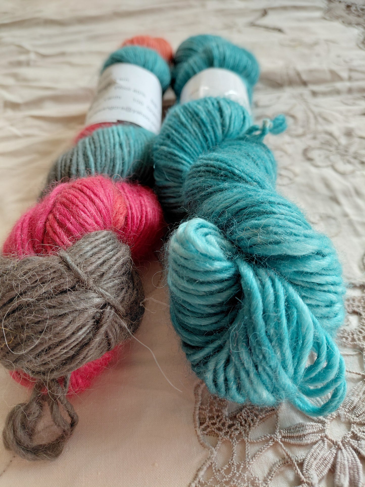 Hand-Dyed Baby Alpaca Wool Silk Yarn – Worsted Weight