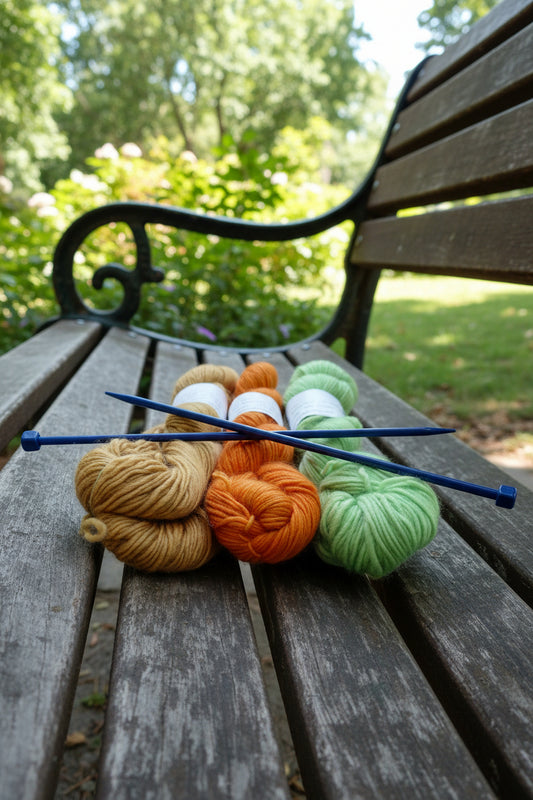 Trio of color - Hand-Dyed Baby Alpaca Wool Silk Yarn – Worsted Weight