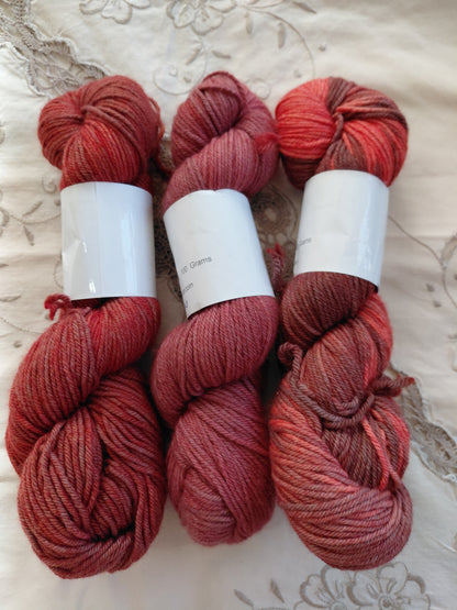 Hand Dyed Merino Worsted Yarn - 100% Merino 4-Ply - Earth Tones