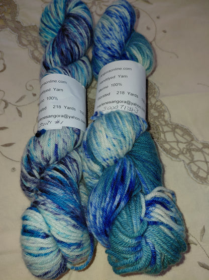 Hand Dyed Merino Yarn, Worsted Weight, 218 yd. Ready to Ship