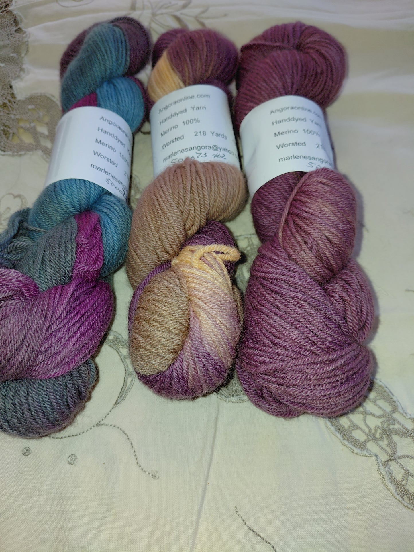 Hand Dyed 100% Merino Yarn, Worsted Weight
