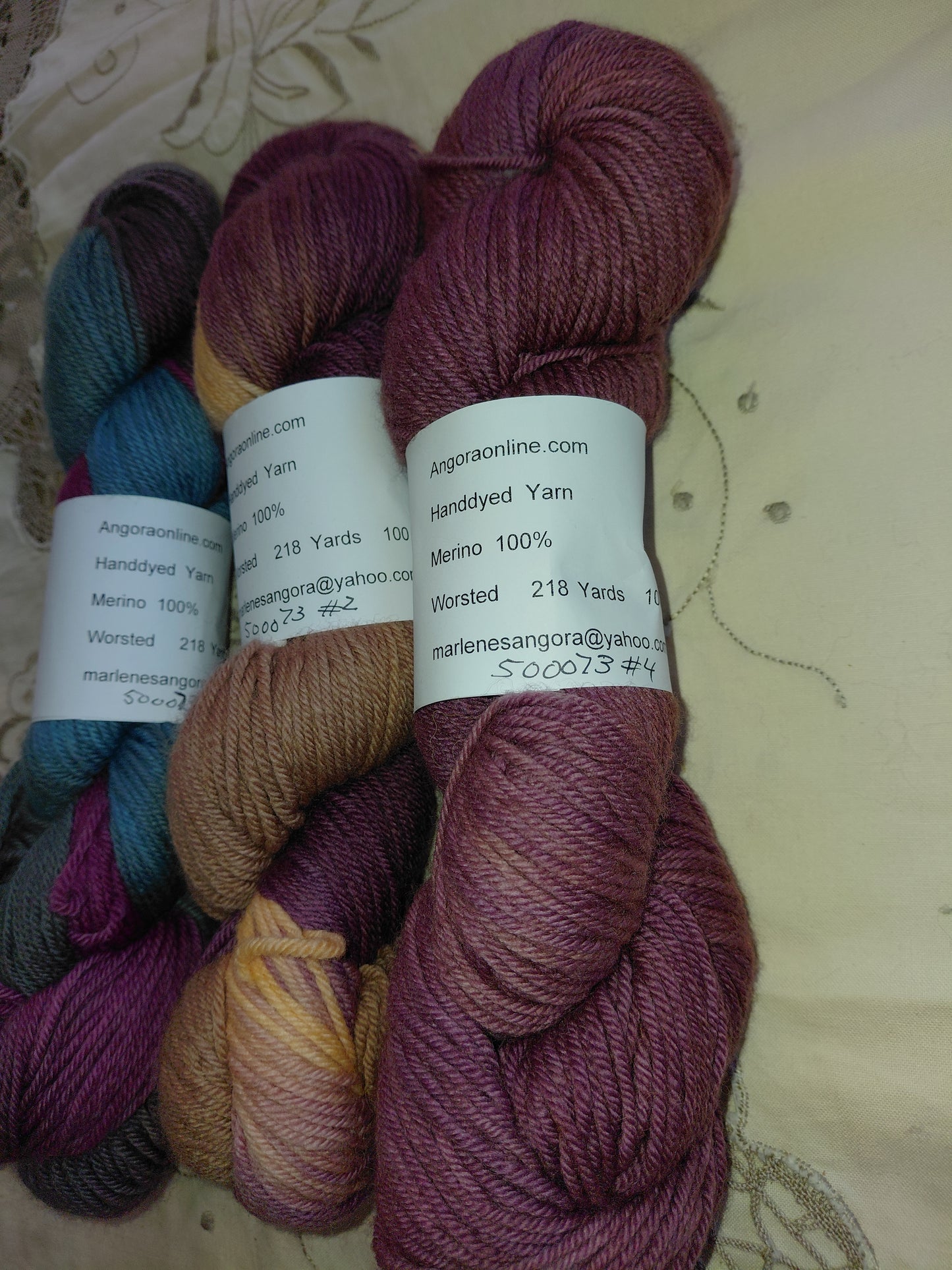 Hand Dyed 100% Merino Yarn, Worsted Weight