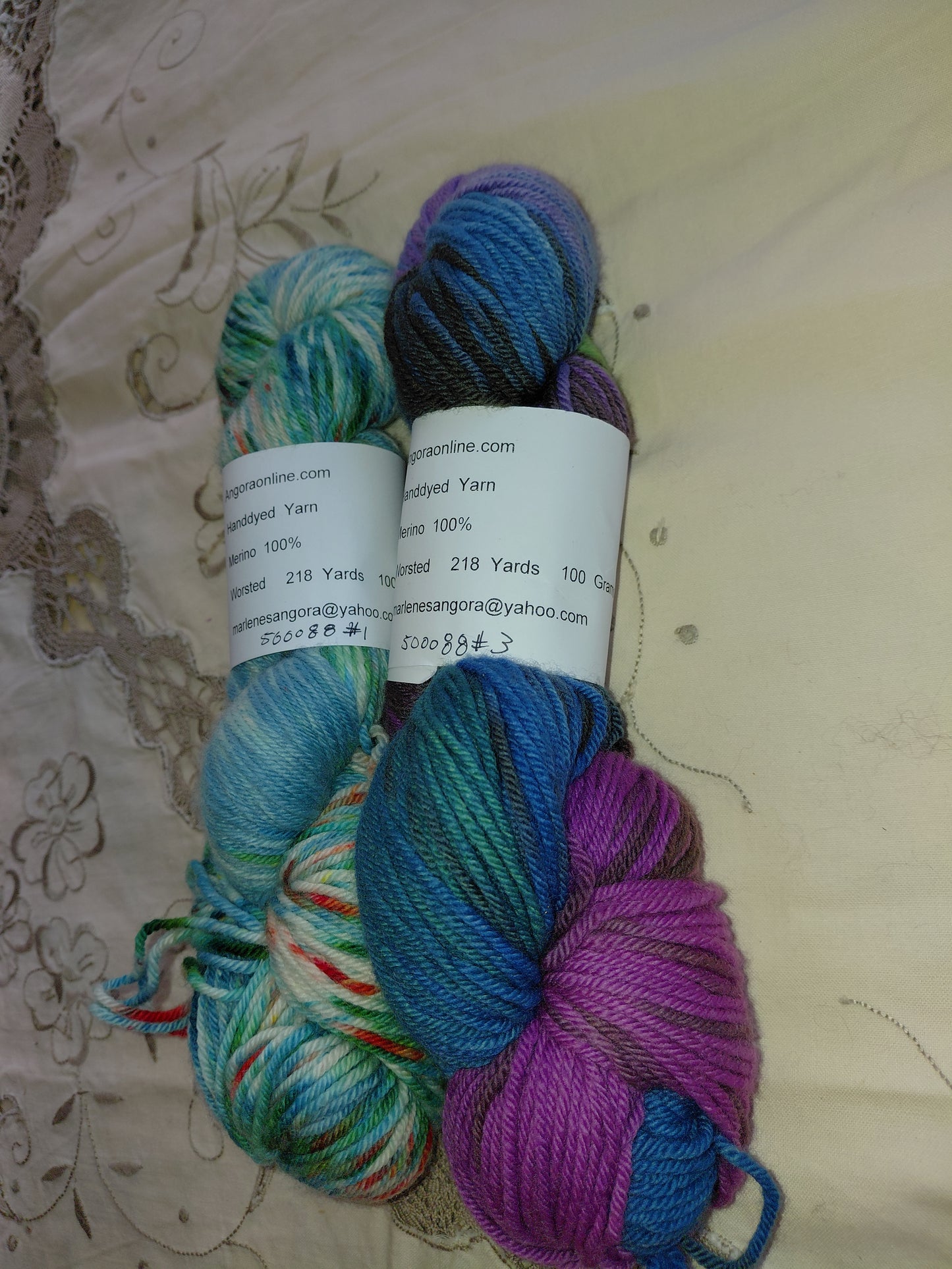 Hand Dyed Merino Yarn, Worsted Ready to Ship