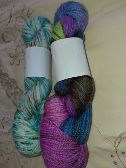 Hand Dyed Merino Yarn, Worsted Ready to Ship