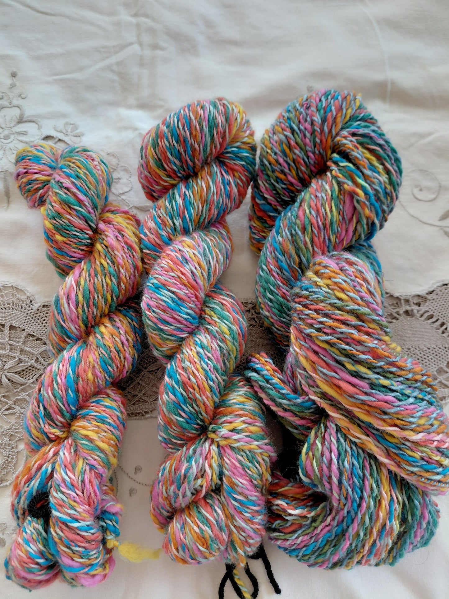 Handspun & Hand dyed Merino & Silk Yarn - Worsted Weight