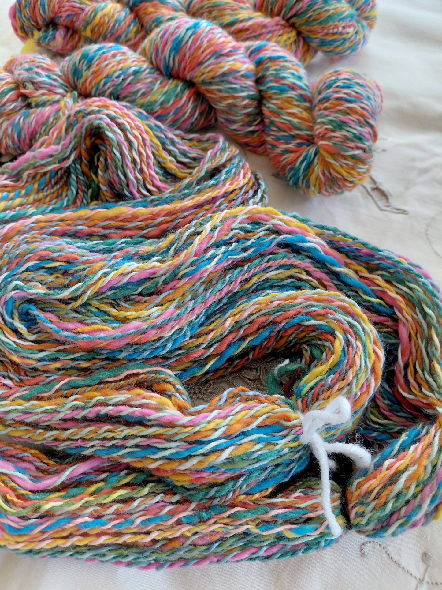 Handspun & Hand dyed Merino & Silk Yarn - Worsted Weight