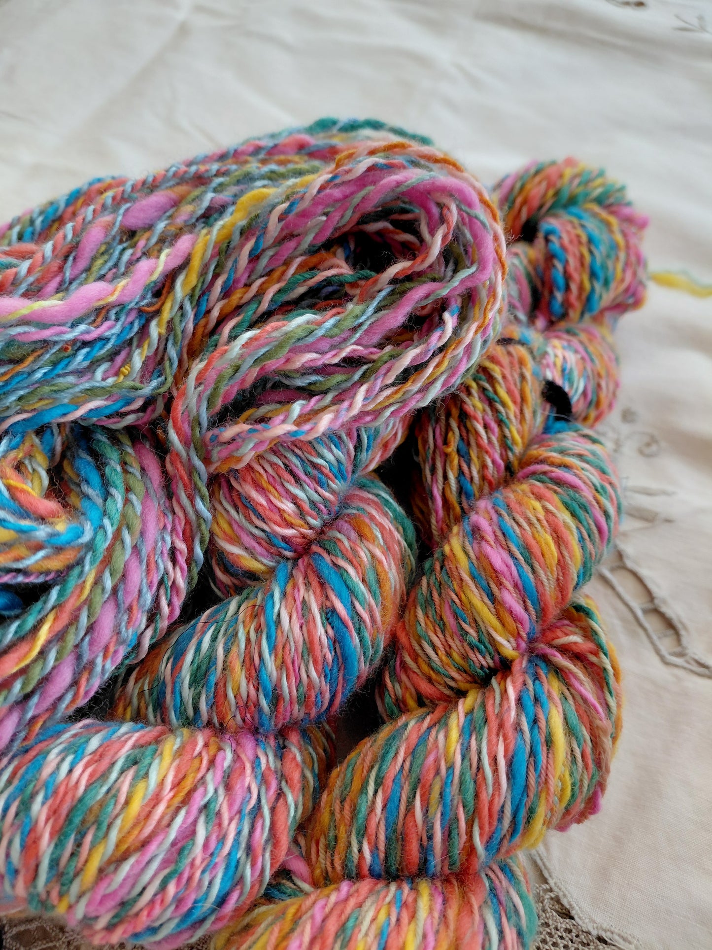 Handspun & Hand dyed Merino & Silk Yarn - Worsted Weight