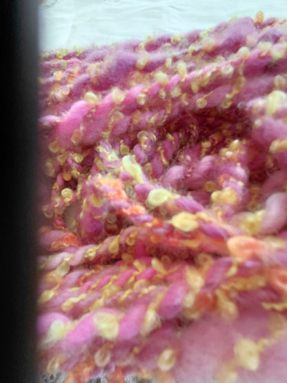 Handspun Hand Dyed Merino Silk Alpaca Yarn - Art Yarn - Super Bulky Weight