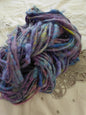 Handspun Angora Merino Art Yarn - Thick N Thin Bulky Weight Corespun - 48 Yards