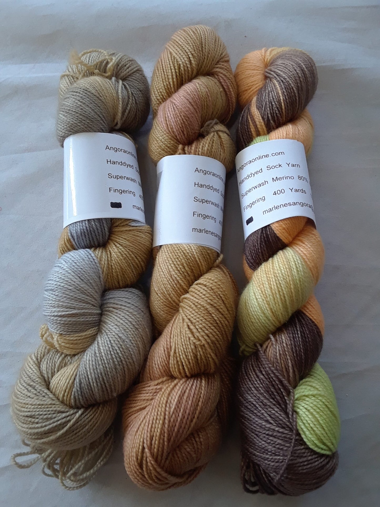 Hand dyed Variegated Merino Nylon Yarn, Fingering Yarn image 1