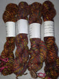 Handspun Yarn Hand dyed Wool/ Llama/ mohair Yarn, worsted, 100 yd image 0