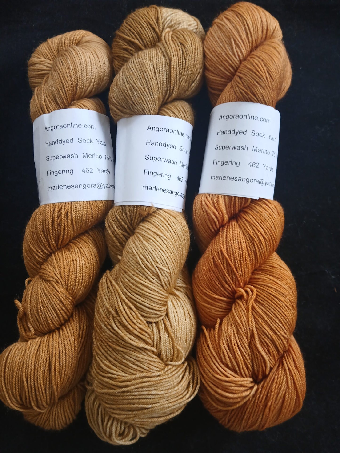 Hand dyed Yarn, Solid Color Yarn, Sock/ Fingering Yarn image 2