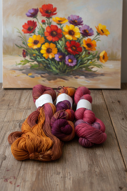 Hand dyed Sock Yarn SW Sock 80/20 Yarn SW Merino Nylon Yarn image 1