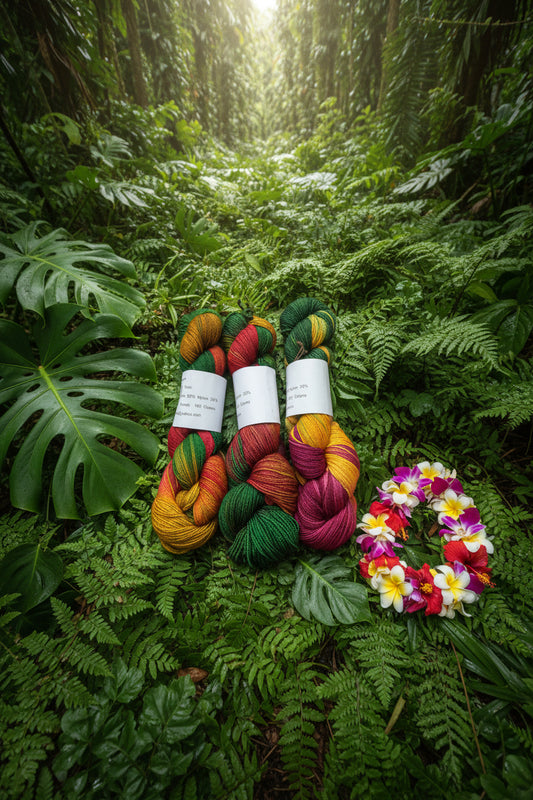 Hand Dyed Variegated Merino Nylon Yarn image 1