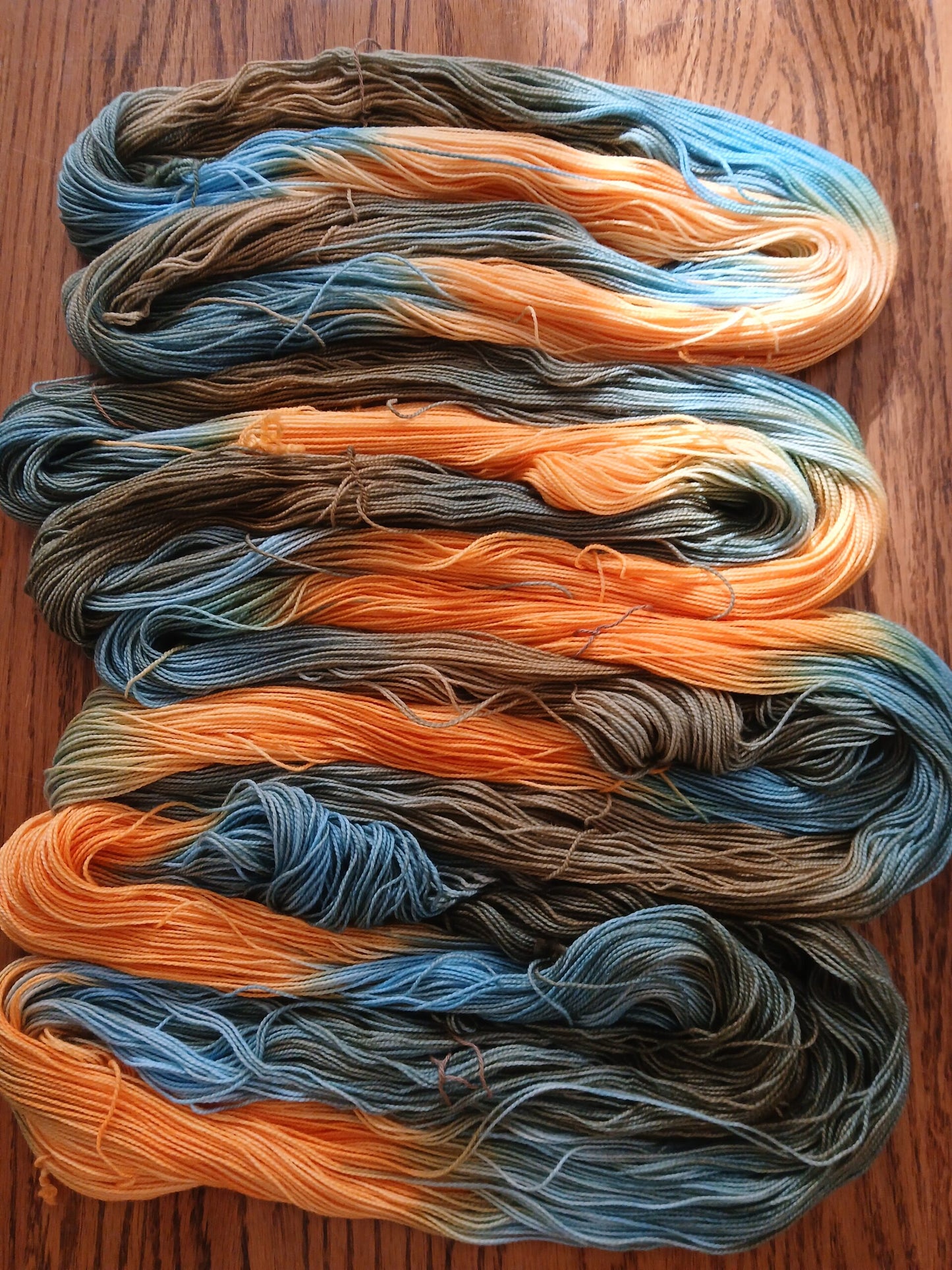 Hand dyed Yarn, Morning by the Sea, Fingering Yarn image 2